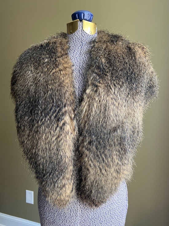 Accessories - Vintage Brown Toned Foux Fur Stole